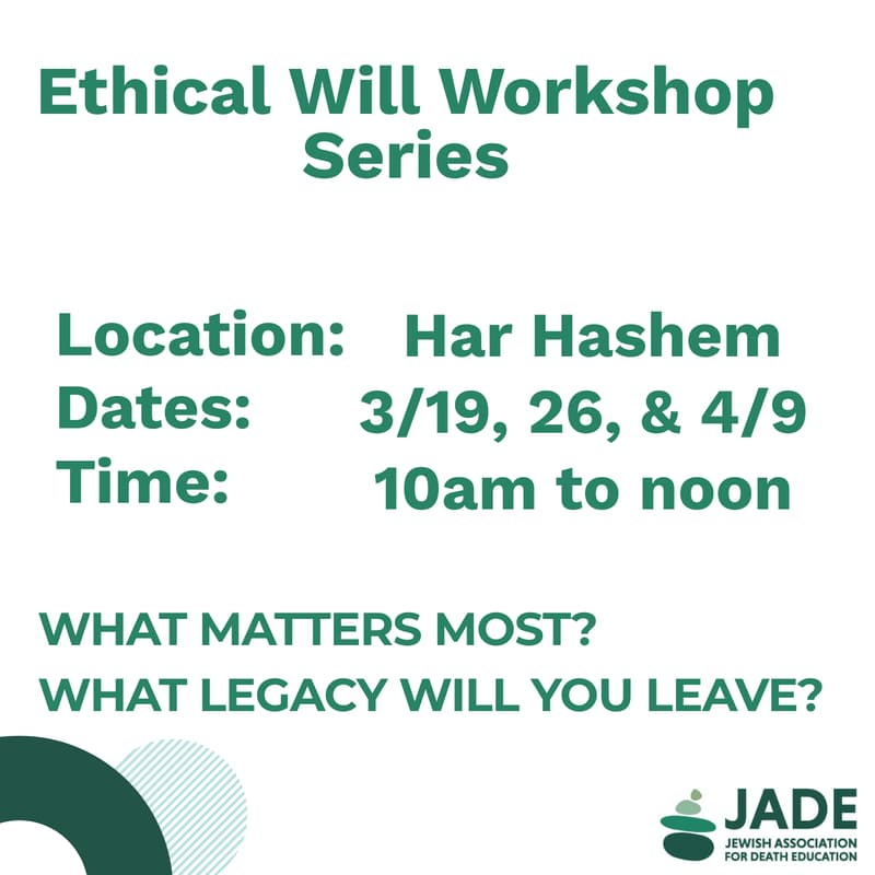 Cover Image for Ethical Will Workshop: What Matters Most?