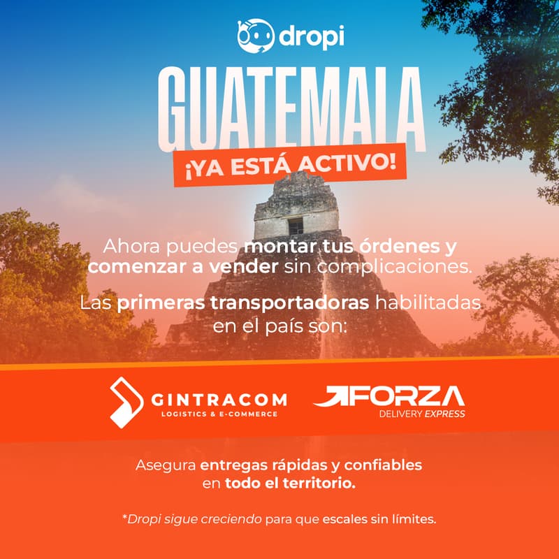 Cover Image for 🔥 Acceso Exclusivo: Así Empieza la Revolución del Ecommerce en Guatemala con Dropi
