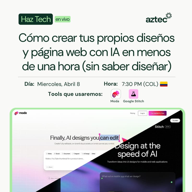 Cover Image for Cómo crear tus propios diseños y página web con IA en menos de una hora (sin saber diseñar)