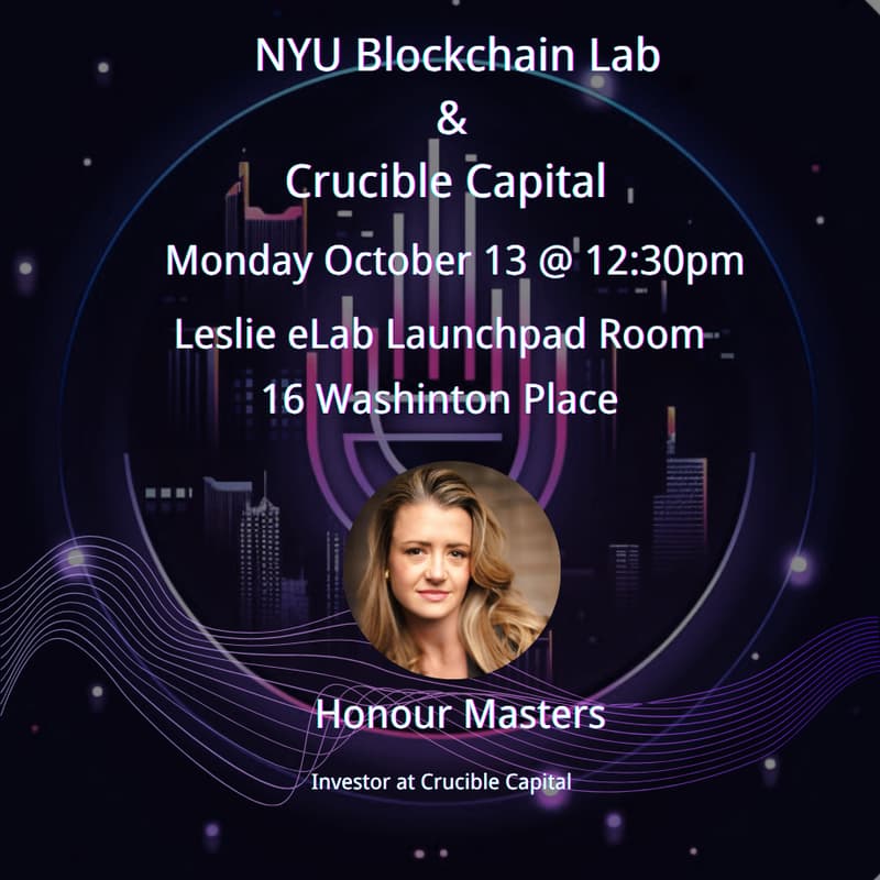 Cover Image for Speaker Session: Honour Masters from Crucible Capital