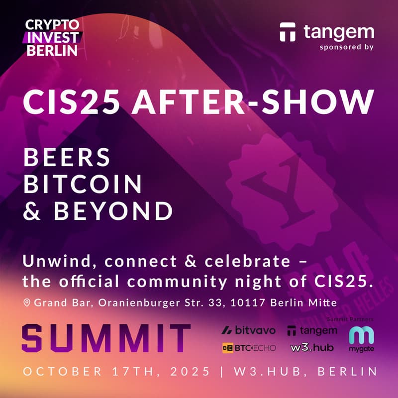 Cover Image for CIS25 After-Show: Beers, Bitcoin & Beyond