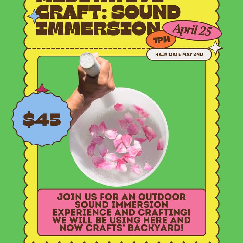 Cover Image for Meditative Craft: Sound Immersion