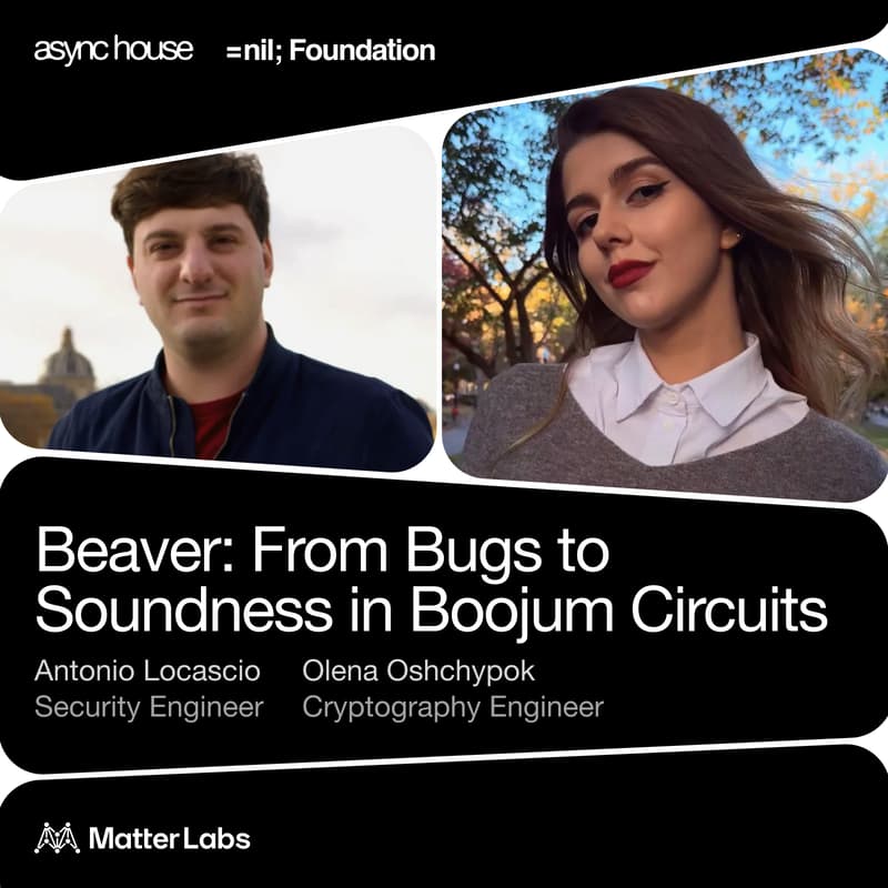 Cover Image for Beaver: From Bugs to Soundness in Boojum Circuits