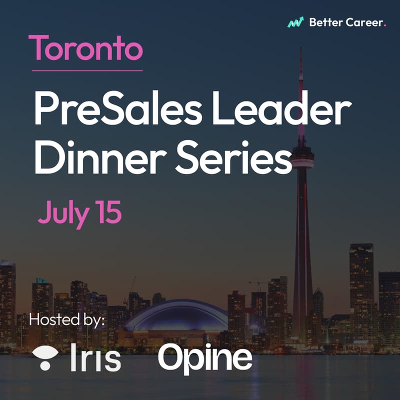 Cover Image for PreSales Leader Dinner Series [Toronto 🇨🇦]