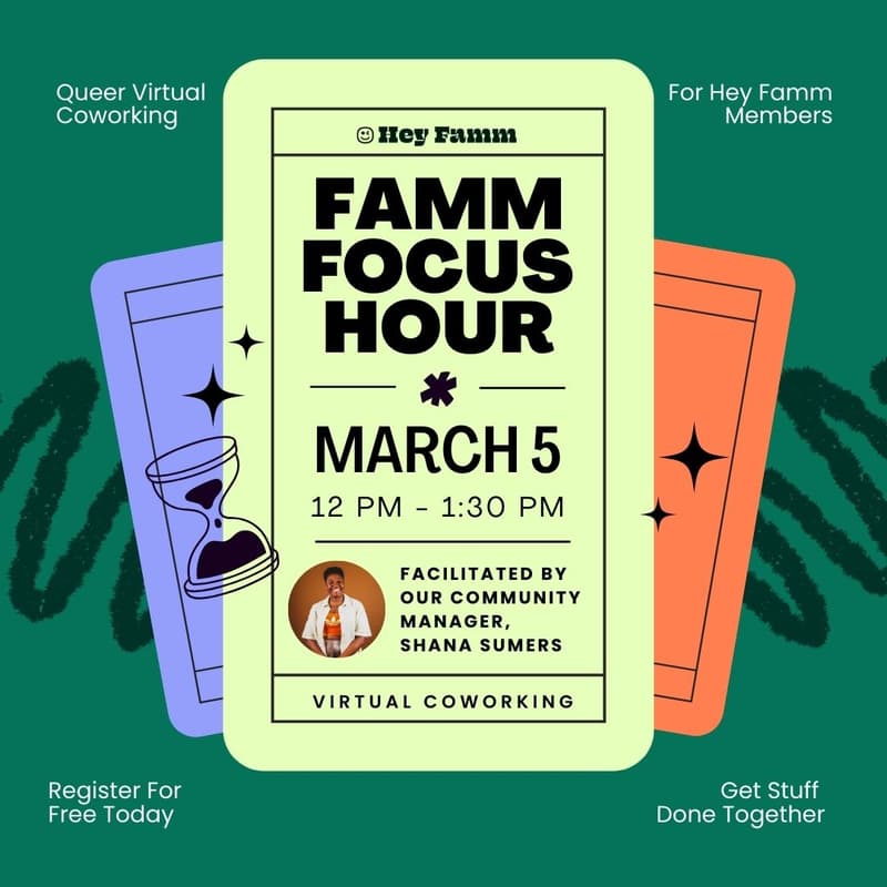Cover Image for Famm Focus Hour: Coworking