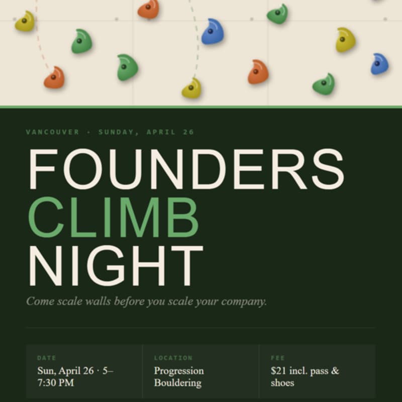 Cover Image for Founders Climbing Social