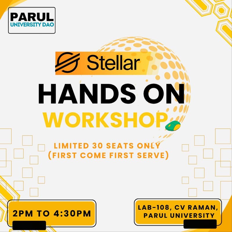 Cover Image for Stellar Workshop: Development of Smart Contract and Deployment of your first Dapp
