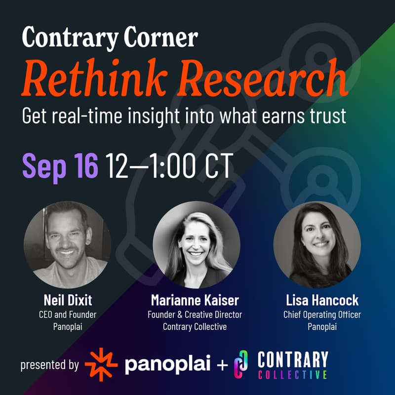 Cover Image for Rethink Research: Get real-time insight into what earns trust