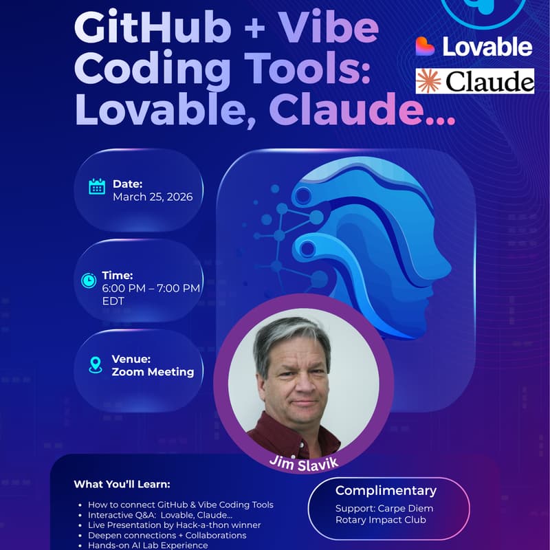 Cover Image for AI Mastery Lab Series: GitHub + Vibe Coding Tools: Lovable, Claude...