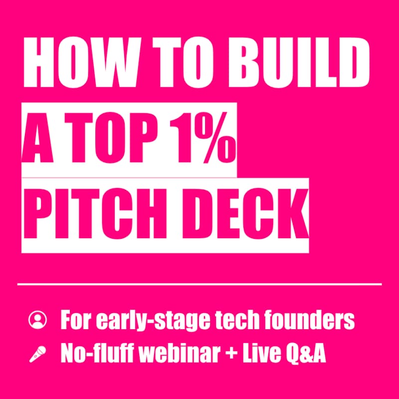 Cover Image for How to build a top 1% pitch deck