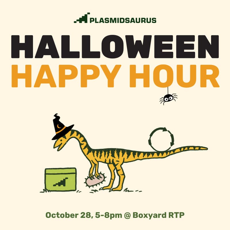 Cover Image for Plasmidsaurus Halloween Happy Hour
