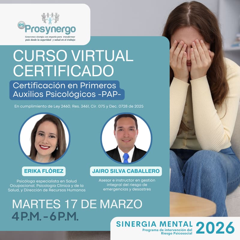 Cover Image for Curso virtual certificado en Primeros Auxilios Psicológicos PAP