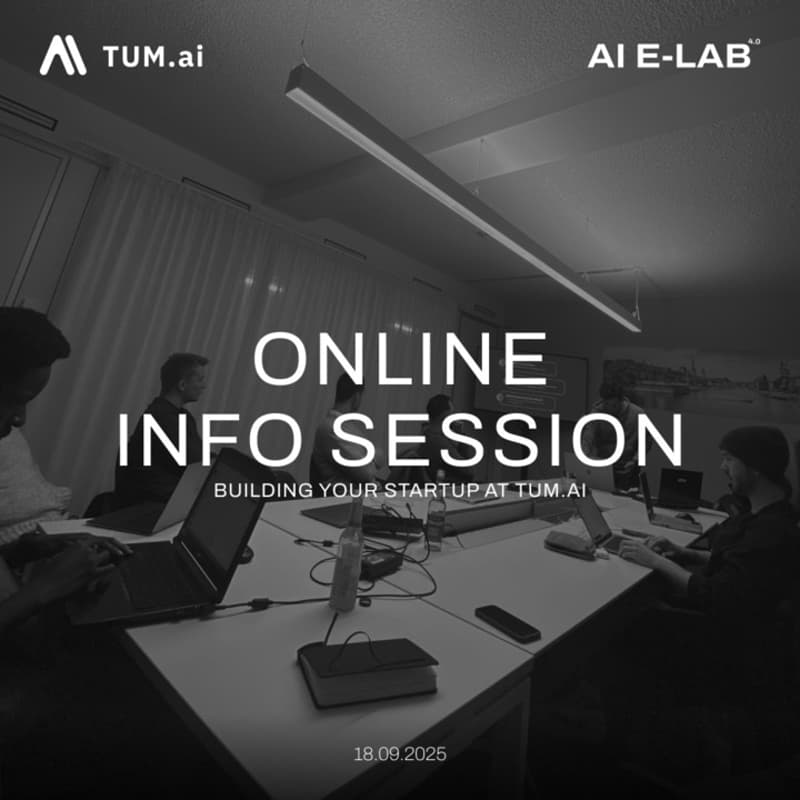 Cover Image for TUM.ai E-Lab - Online Info Session