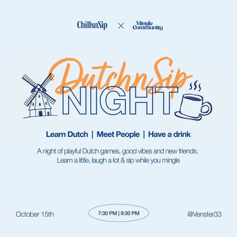 Cover Image for DutchnSip - Learn Dutch and Socialise