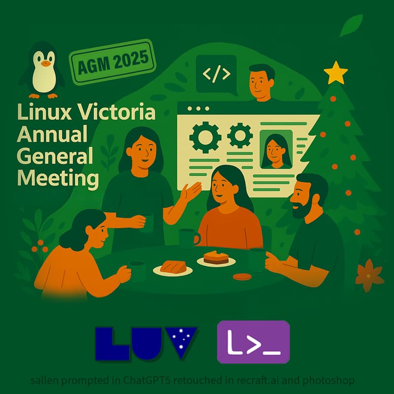 Cover Image for Annual General Meeting 2025 Linux Victoria LUV