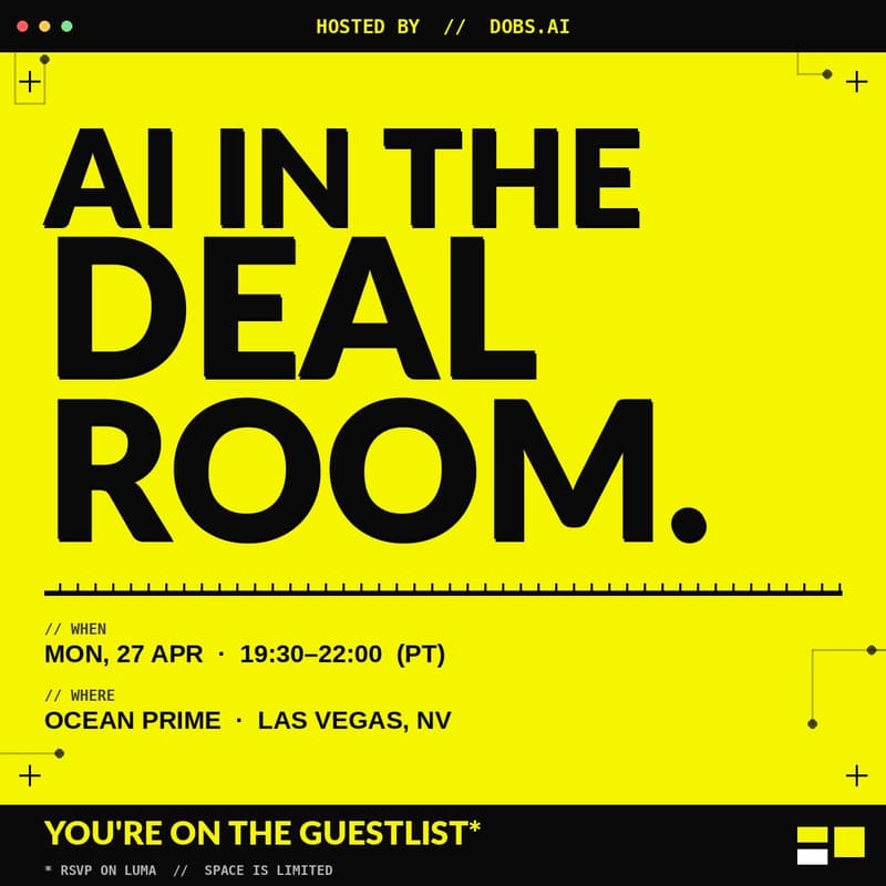 Cover Image for AI in the Dealroom