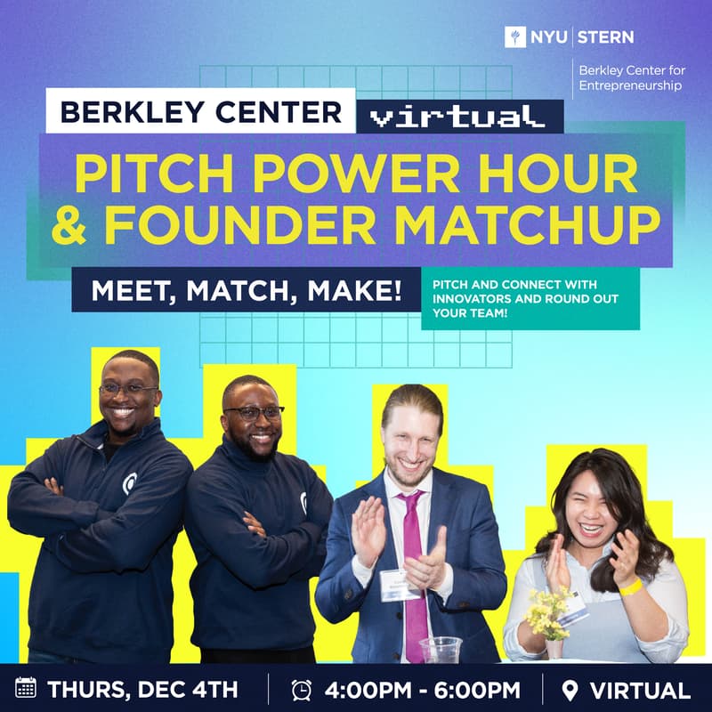 Cover Image for Pitch Power Hour and Founder Matchup