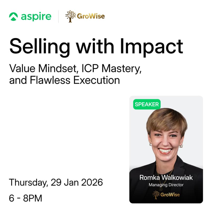 Cover Image for Selling with Impact: Value Mindset, ICP Mastery, and Flawless Execution