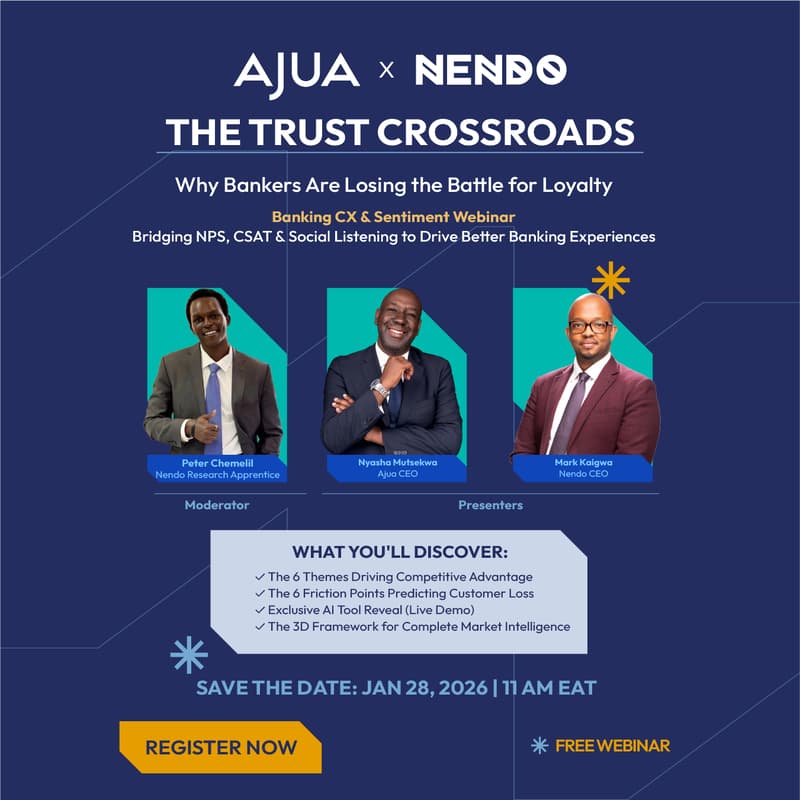 Cover Image for Ajua x Nendo Banking Webinar:  The Trust Crossroads - Why Bankers Are Losing the Battle for Loyalty