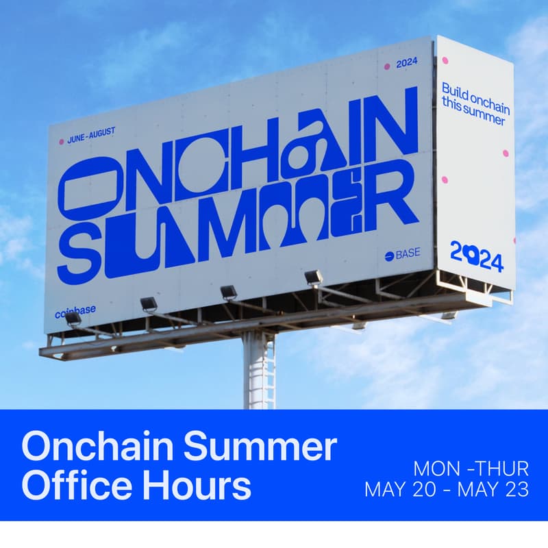 Cover Image for Onchain Summer Office Hours - Wednesday Session