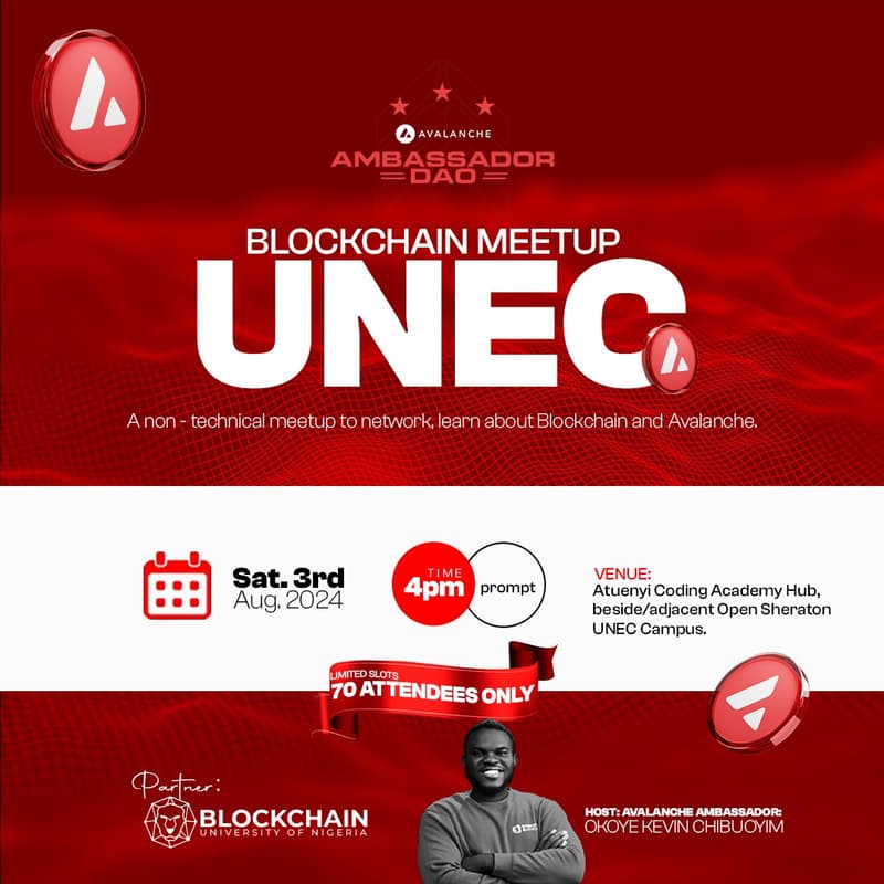 Cover Image for Avalanche Blockchain Meetup UNEC