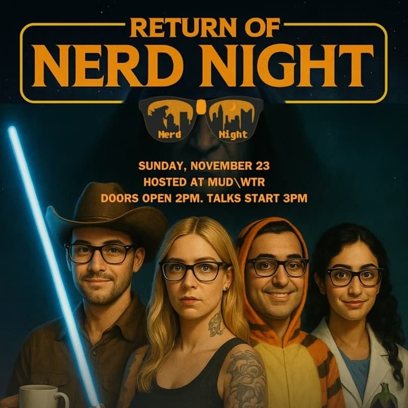 Cover Image for Nerd Night RETURNS @ MUD\WTR :gather