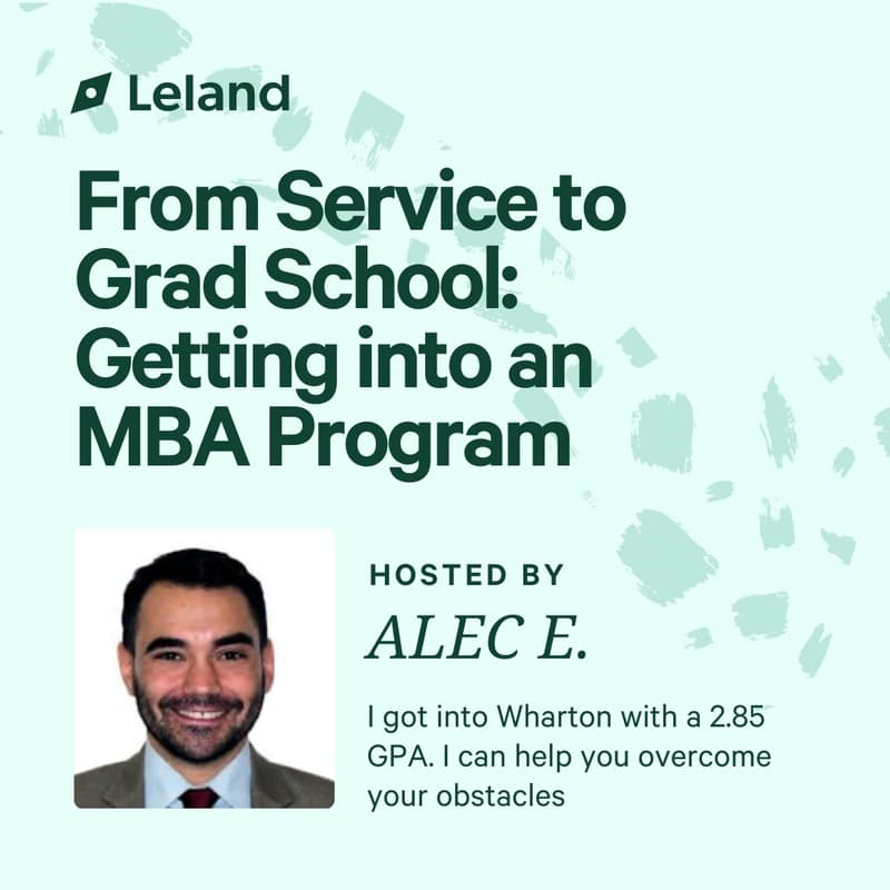 Cover Image for From Service to Grad School: Getting into an MBA Program