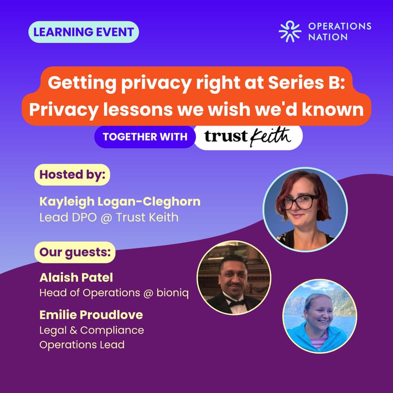 Cover Image for Getting privacy right at Series B: Privacy lessons we wish we'd known