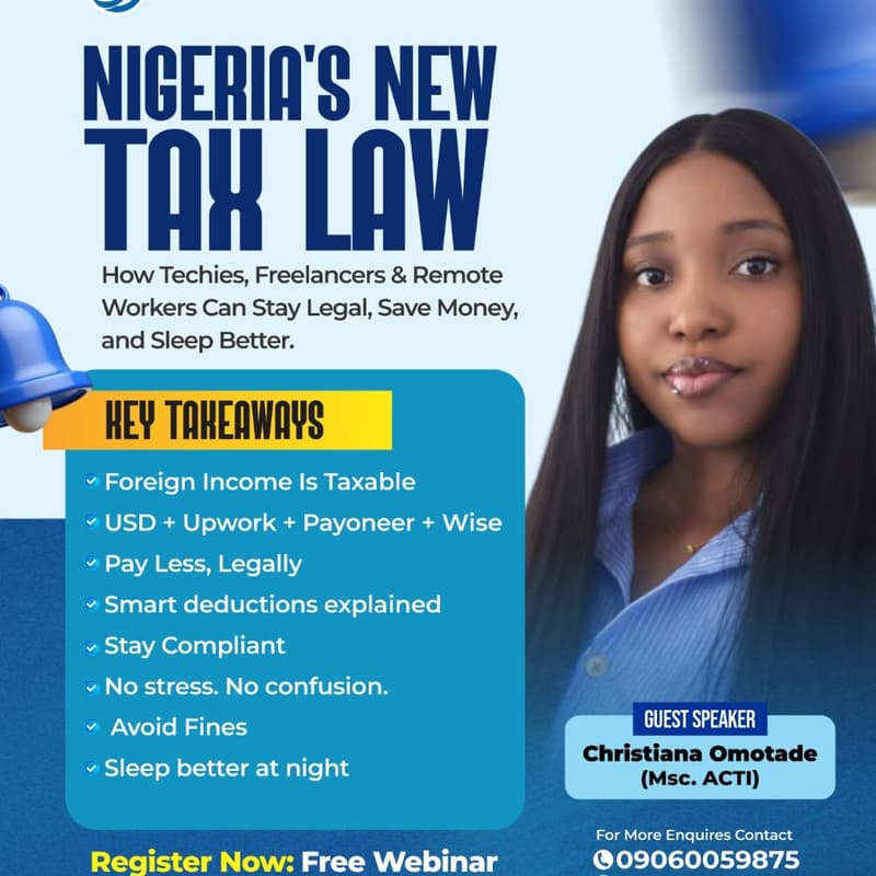 Cover Image for Nigeria's New Tax Law: A Guide for Techies, Freelancers & Remote Workers