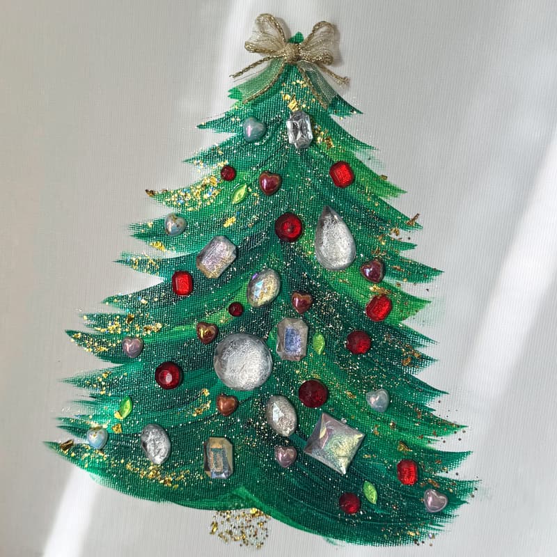 Cover Image for Sparkle & Paint Workshop: Christmas Tree Edition