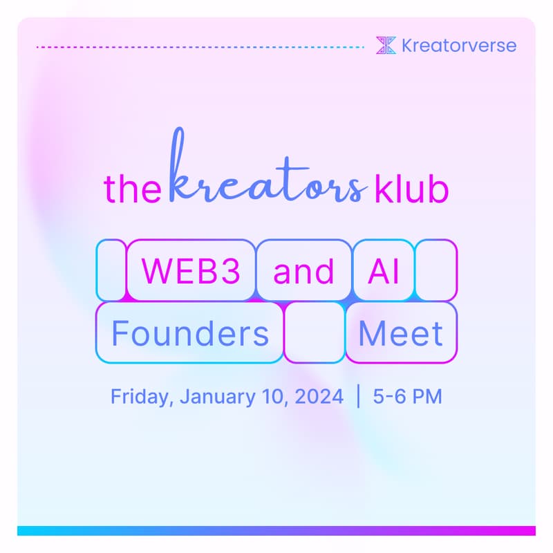Cover Image for The Kreators Klub- Founders Meet