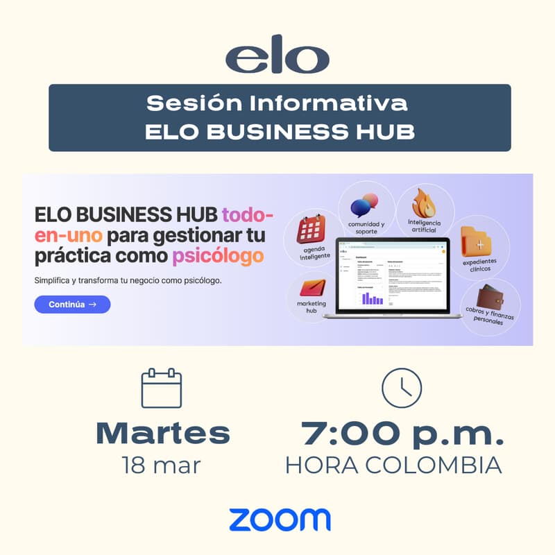 Foto de portada de Sesión Informativa ELO BUSINESS HUB
