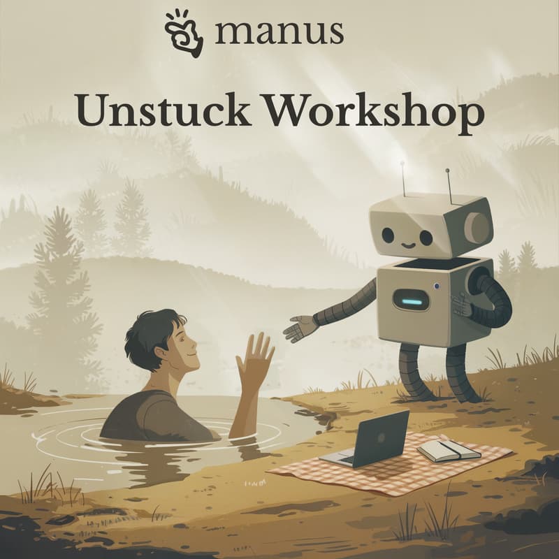 Cover Image for Unstuck Workshop | by Manus AI