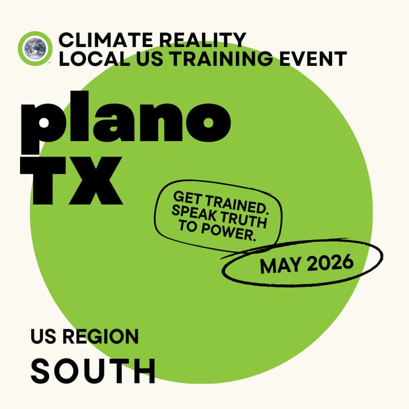 Cover Image for Plano, TX - Climate Reality Local Training Event