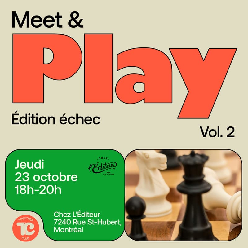 Cover Image for Meet & Play vol. 2 – Chess ♟️