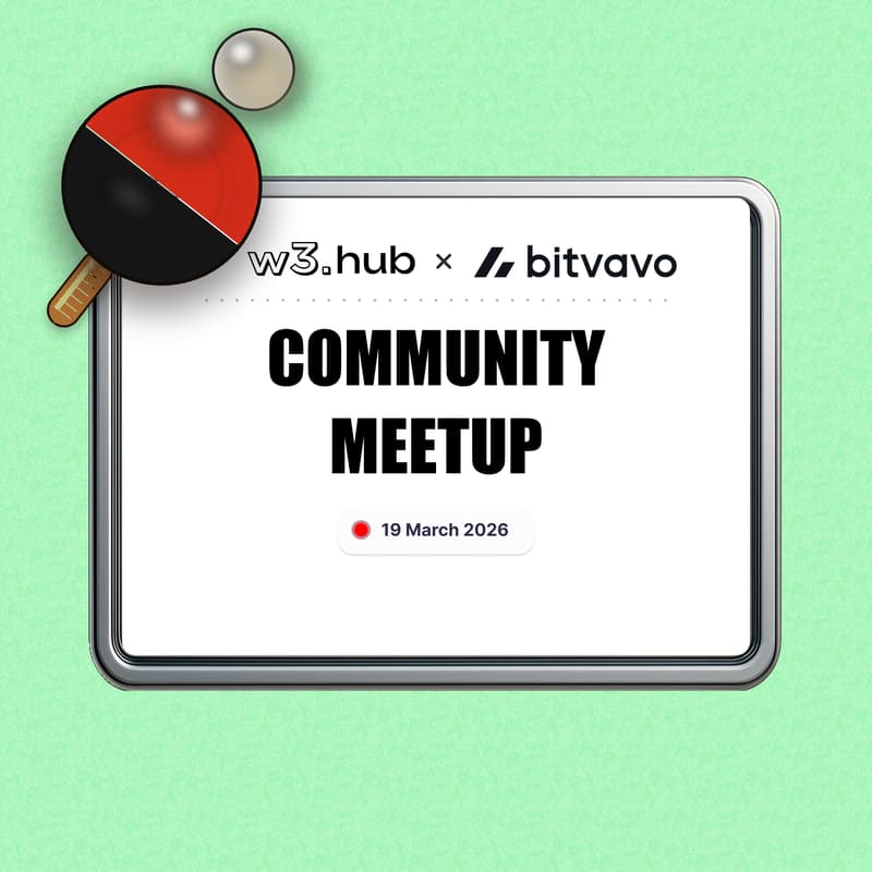 Cover Image for Bitvavo × w3.hub Community Meetup 🏓