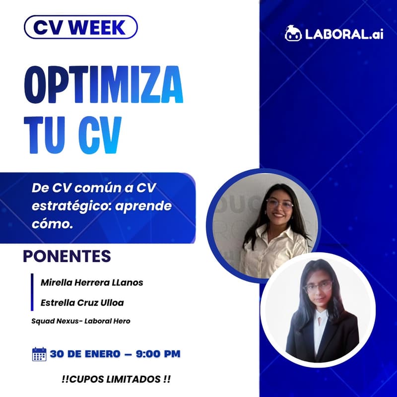 Cover Image for CV WEEK | Potencia tu Talento