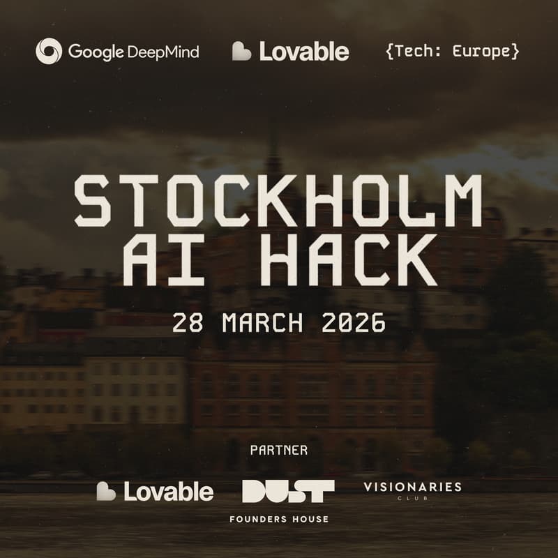 Cover Image for {Tech: Europe} Stockholm AI Hackathon | Founder Edition