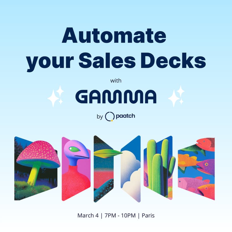 Cover Image for Automate your Sales Decks | Gamma x Paatch