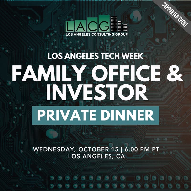 Cover Image for October 15: Family Office & Investor Dinner