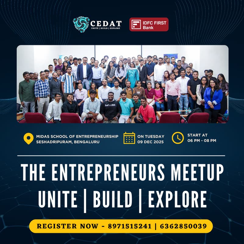 Cover Image for The Entrepreneurs Meetup - Unite | Build | Explore