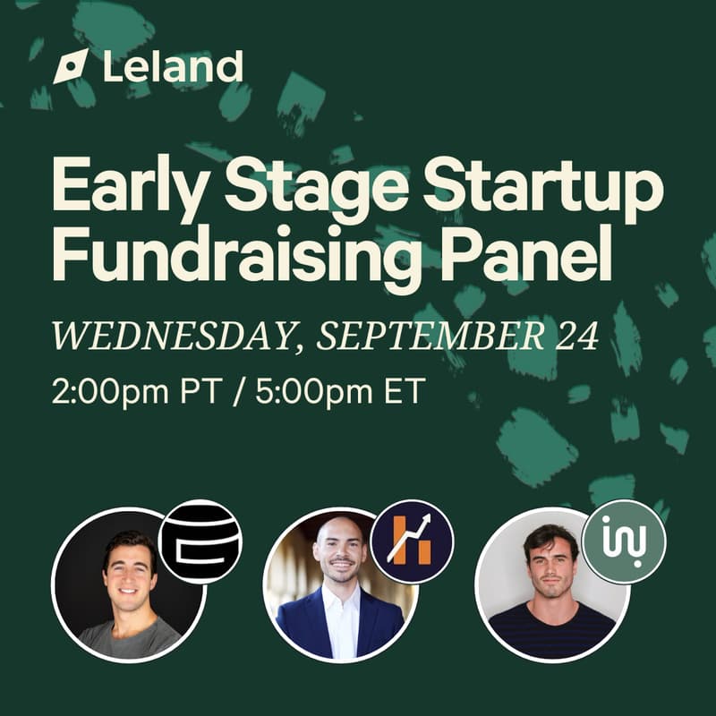 Cover Image for Early Stage Startup Fundraising Panel