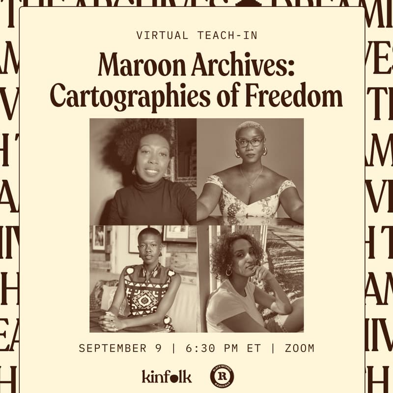 Cover Image for Maroon Archives: Cartographies of Freedom | Aleia Brown, Ja’Tovia Gary, Nadege Green, and Siddisse Negero