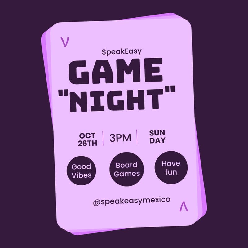Cover Image for SpeakEasy ν - Game "Night" w/ 🍷