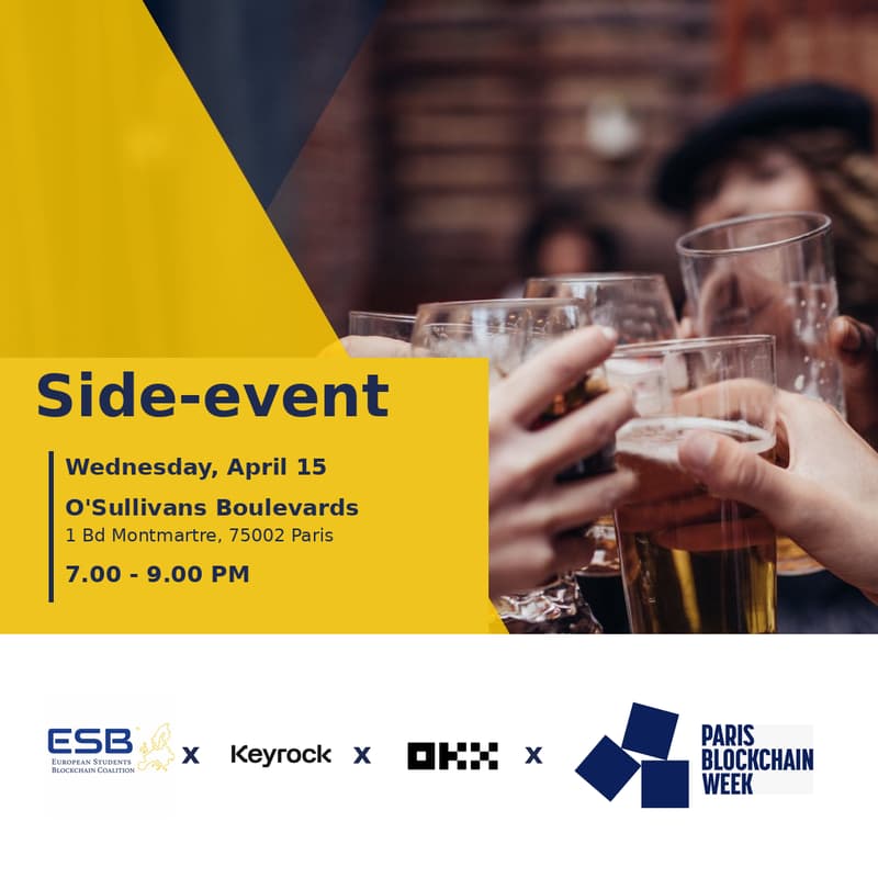 Cover Image for Paris Blockchain Week - Network event - European Students Blockchain Coalition