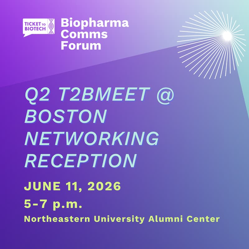 Cover Image for Q2 T2Bmeet @ Boston (Biopharma Comms Forum Reception)