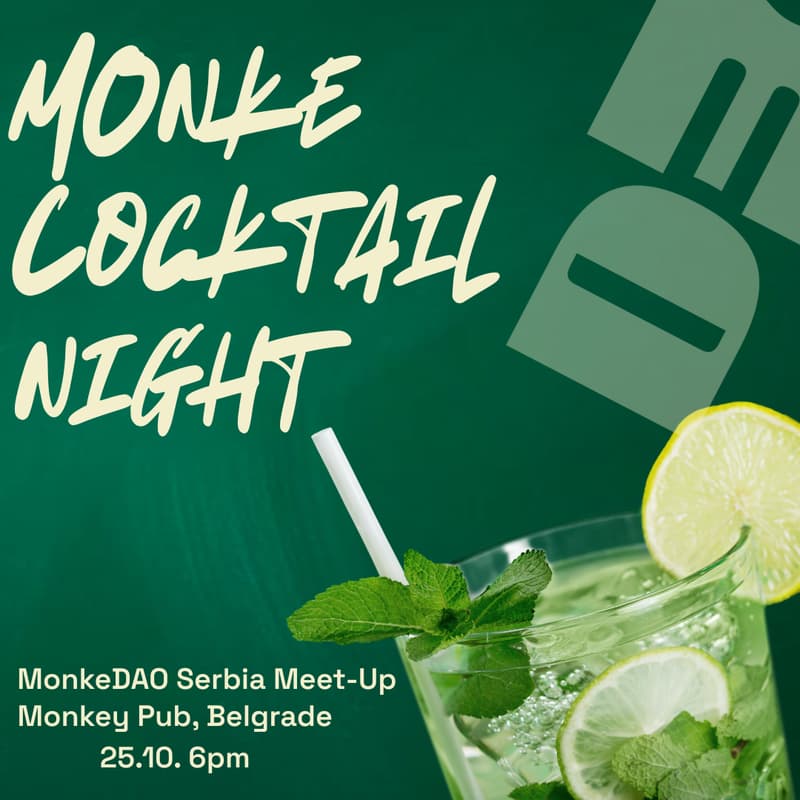 Cover Image for Monke Cocktail Night, Serbia Meetup