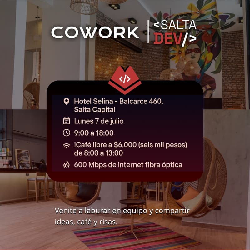 Cover Image for Lunes de Cowork! - SaltaDev