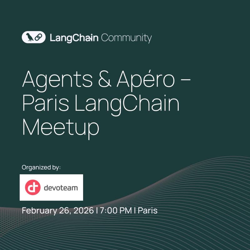 Cover Image for Agents & Apéro – Paris LangChain Meetup