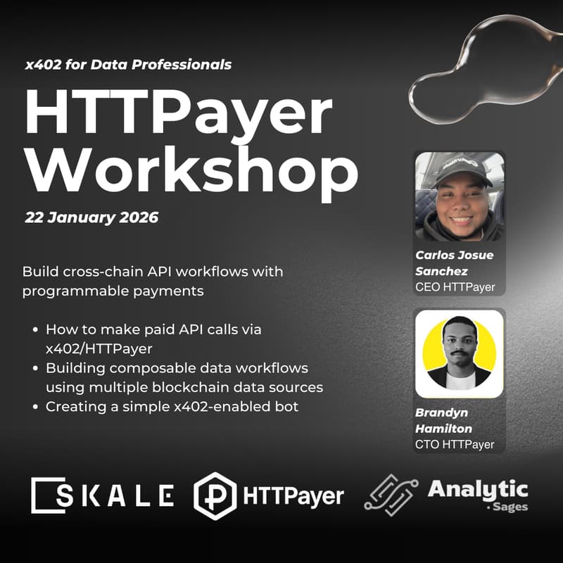 Cover Image for HTTPayer Workshop | Analytic Sages | SKALE